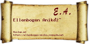 Ellenbogen Anikó névjegykártya